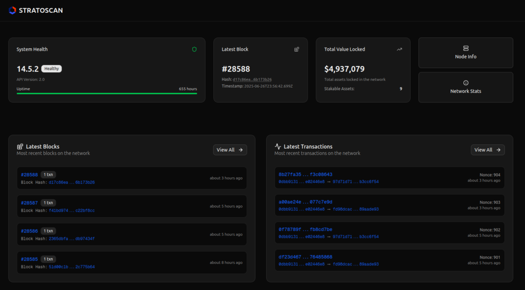 STRATOSCAN: New Public Block Explorer for STRATO Mercata
